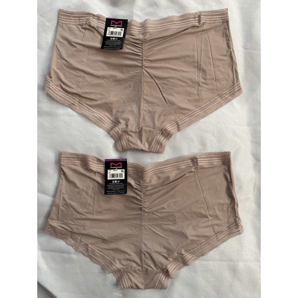 NEW Maidenform Boyshort Full Coverage Panty DMMLBS 2 Pair Boyshort Women 2XLarge - Picture 4 of 5